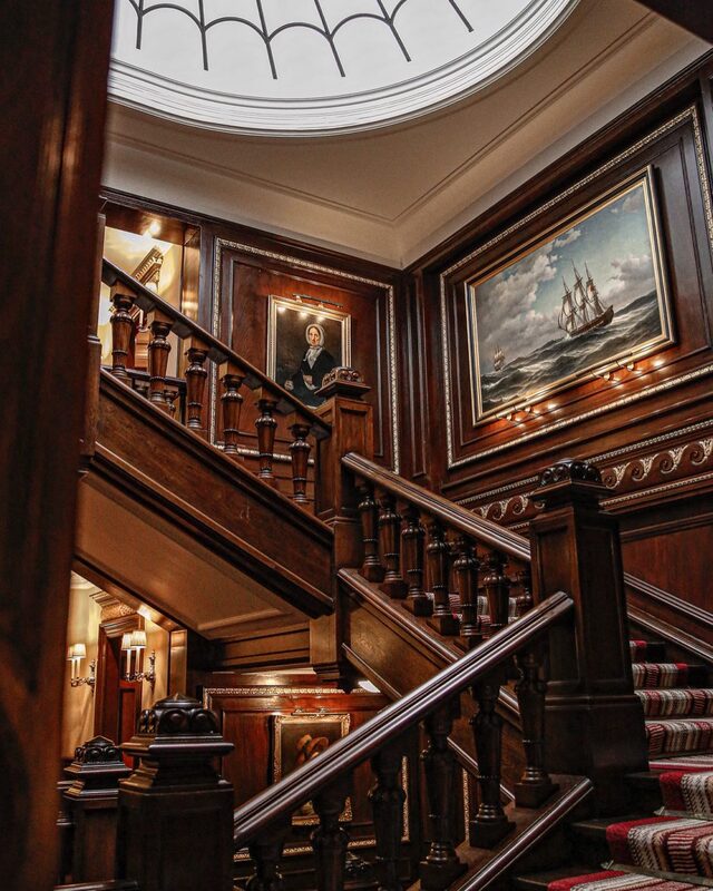 Grand staircase at The Connaught cocktail bars london 