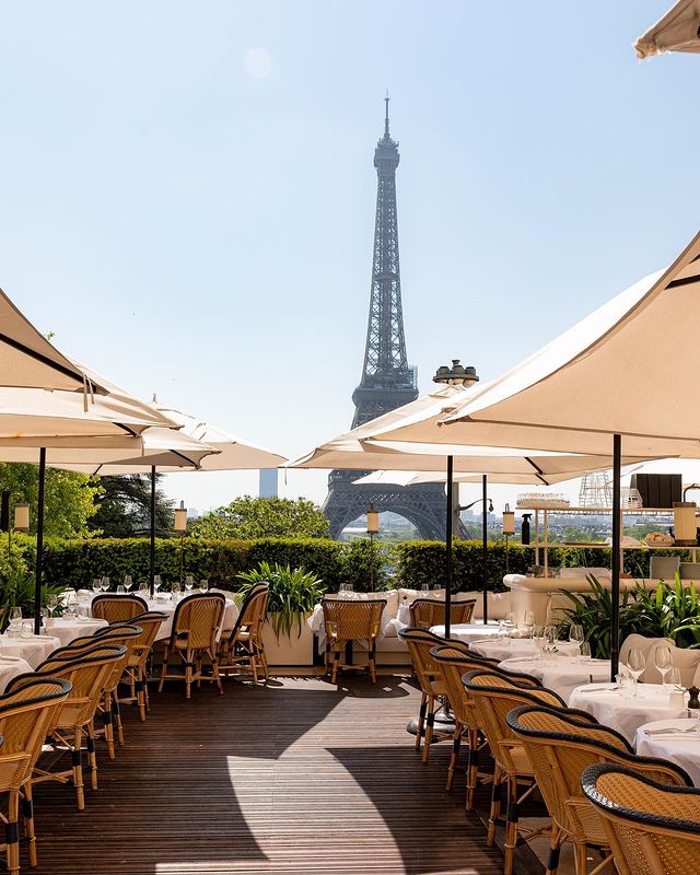 View of the Eiffel Tower from Girafe Places Celebrities Hang Out During Paris Fashion Week