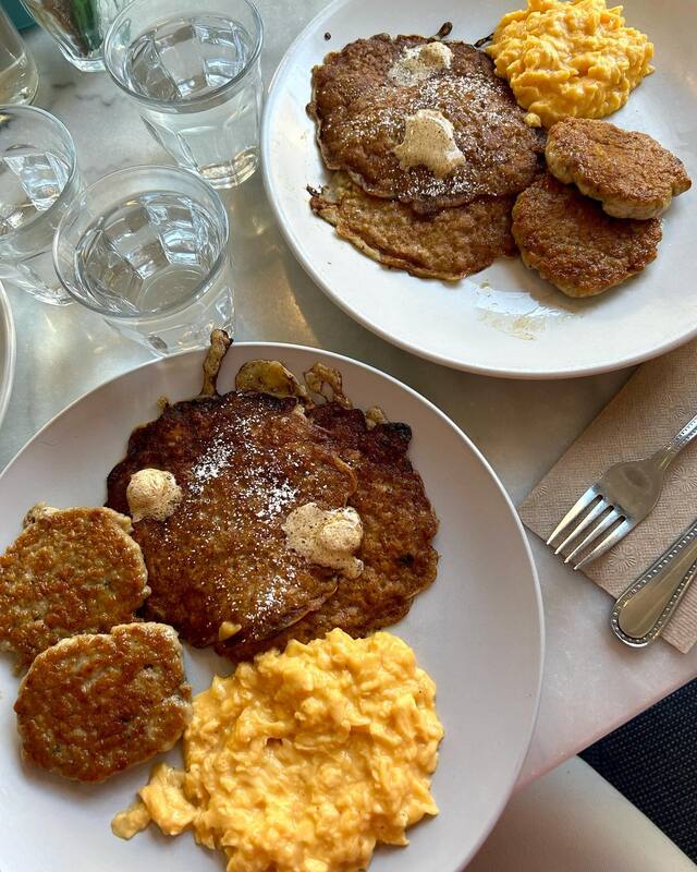 Griddle cakes at Breakfast by Salt's Cure BRUNCH IN NEW YORK CITY