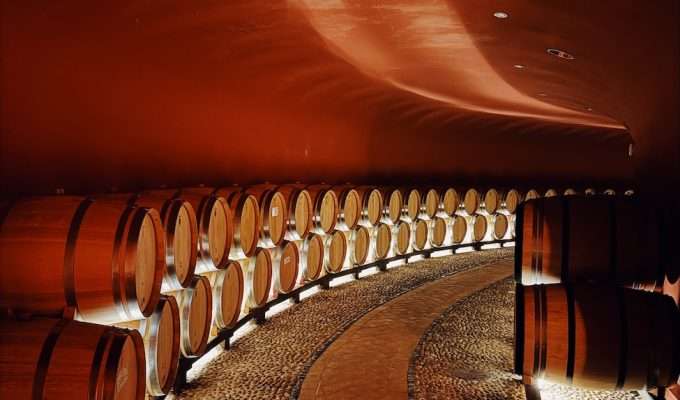 Wine cellar.