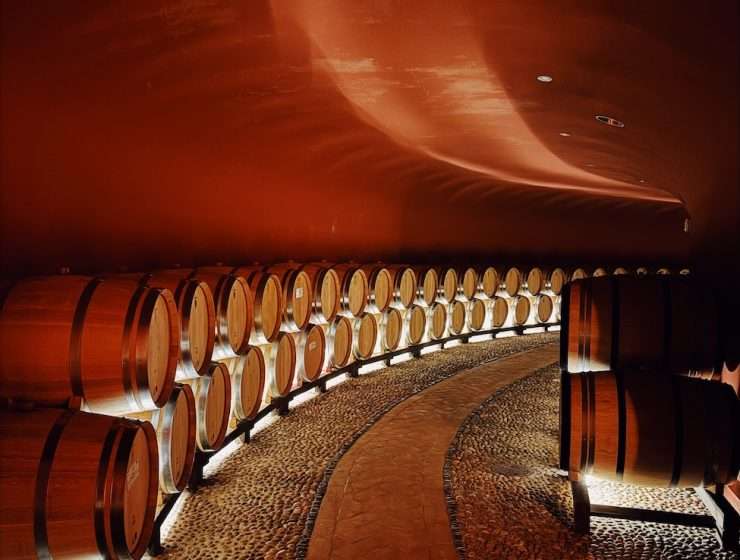 Wine cellar.