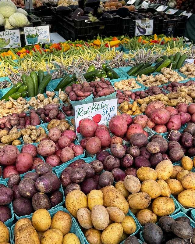 Potatoes at Union Square Greenmarket FOOD MARKETS IN NYC