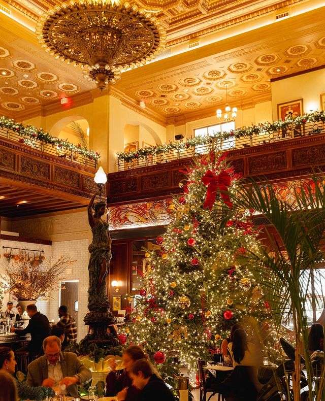 Christmas decorations at La Grande Boucherie