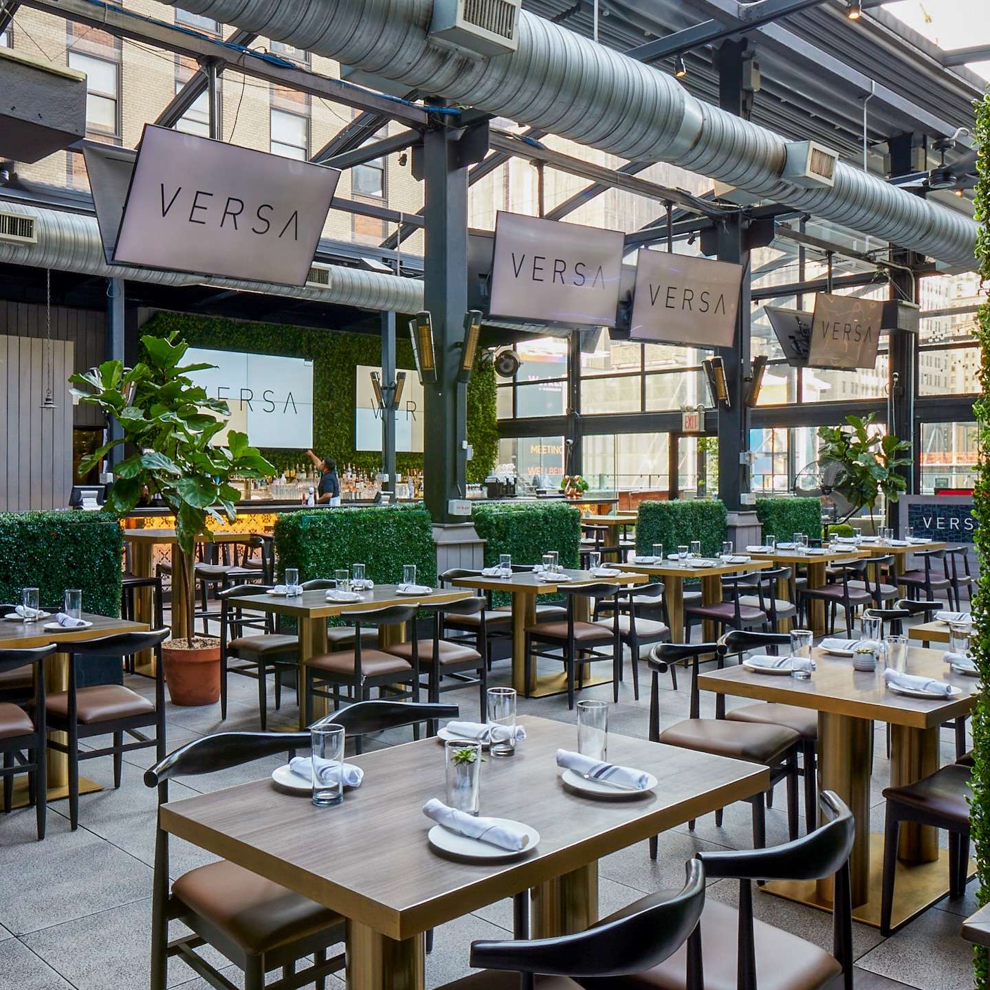 The terrace at VERSA