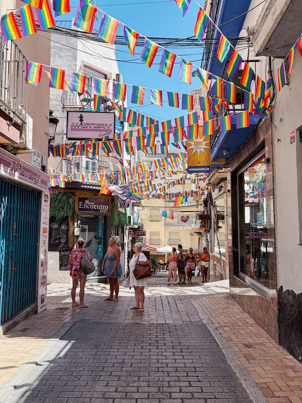 Gay bars in old town BENIDORM SPAIN