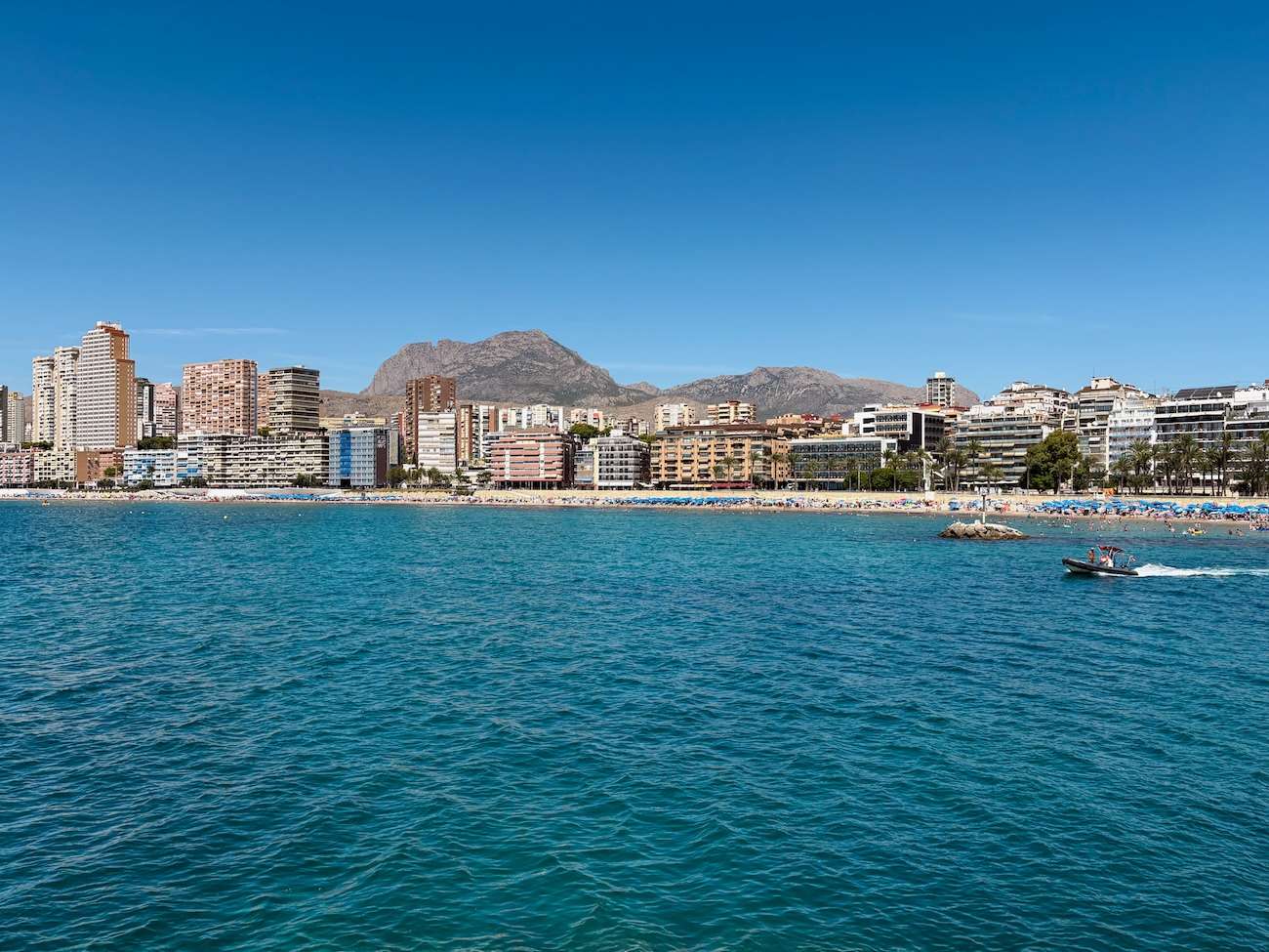 Playa de Poniente skyline