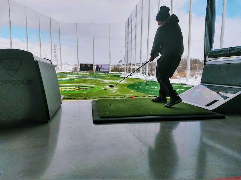 Golf simulator brans